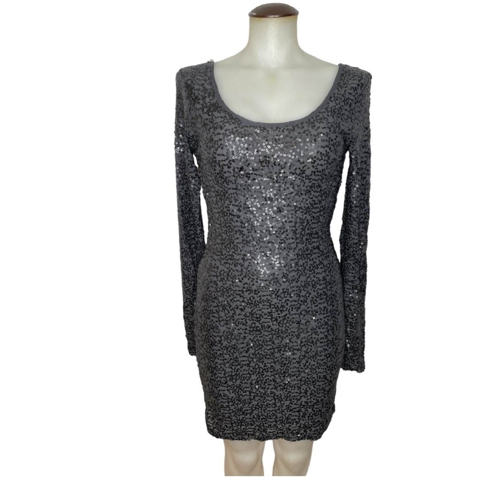 Sequin Mesh Stretch Tight Dress